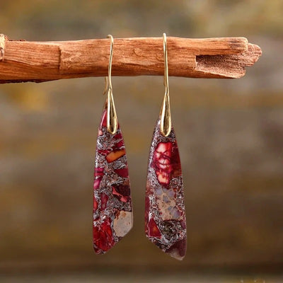 Boucles d'oreilles Régalite Rouge Antique