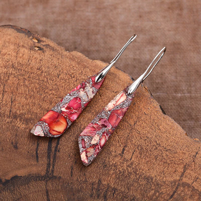 Boucles d'oreilles Régalite Rouge Antique