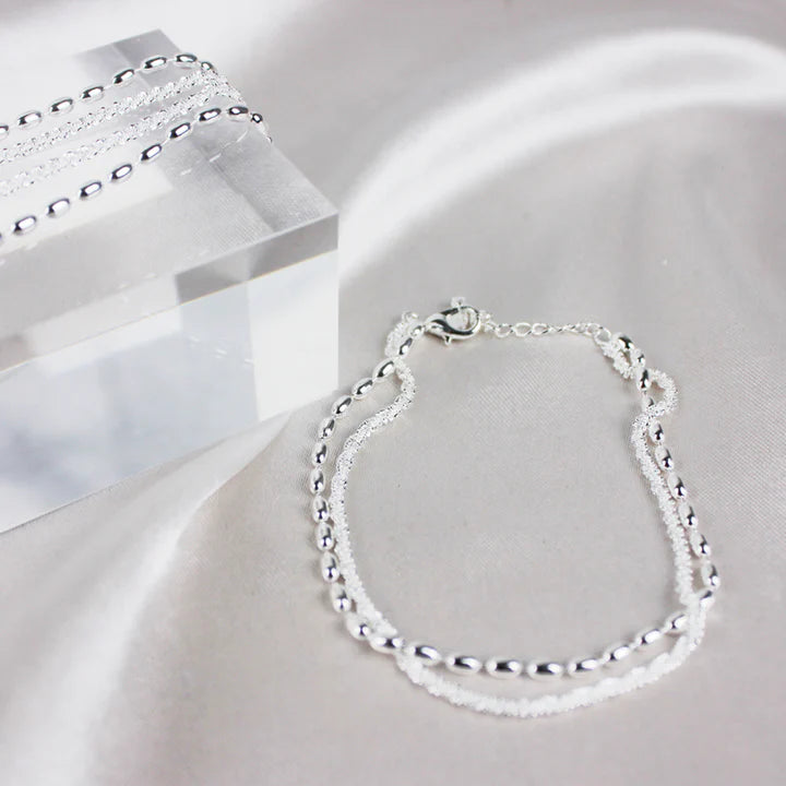 Double Bracelet en Argent Pure - Goldarry™