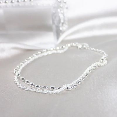 Double Bracelet en Argent Pure - Goldarry™